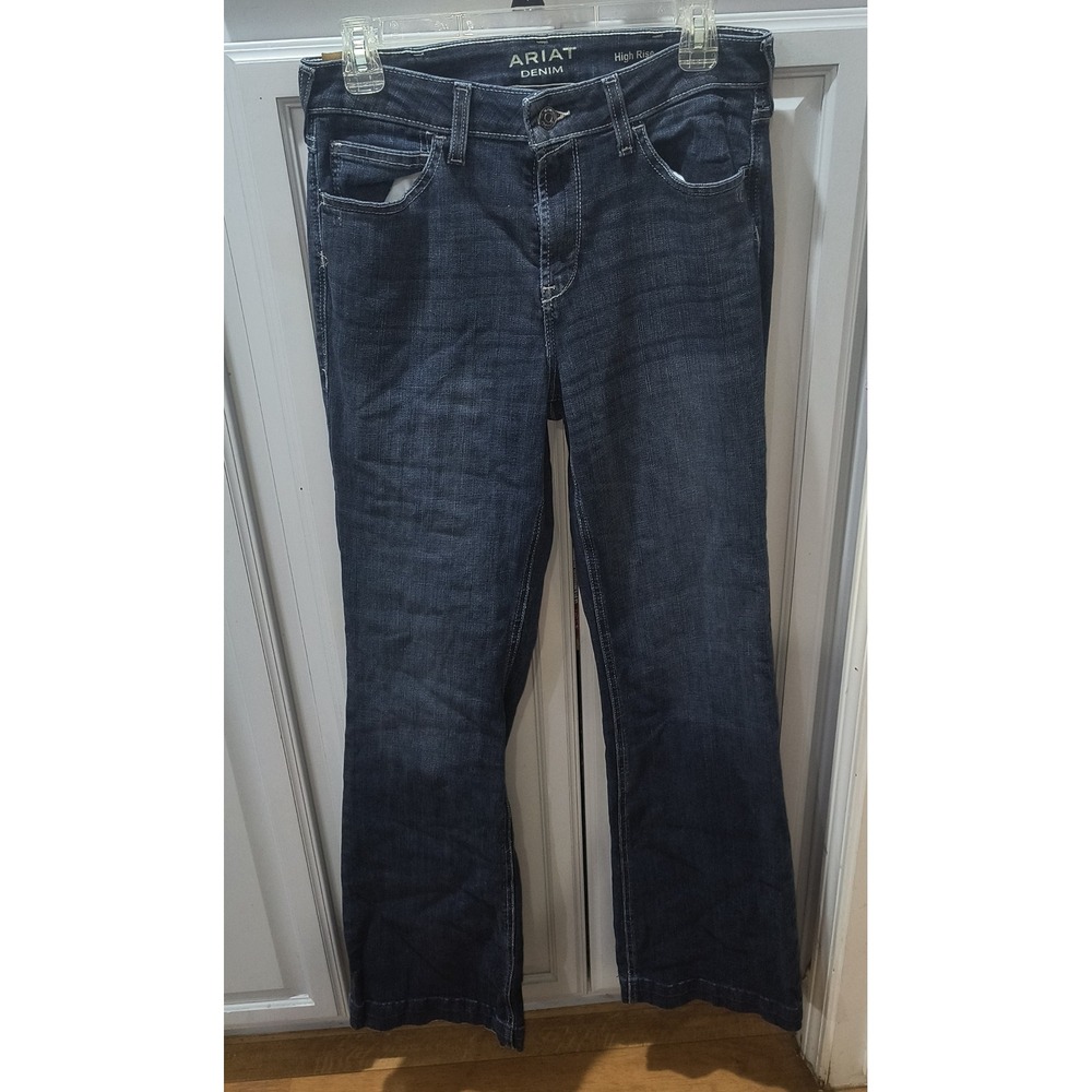 Ariat Missouri Slim Trouser Jeans High Rise Dark Wash Ryki AW7559E Womens 30L